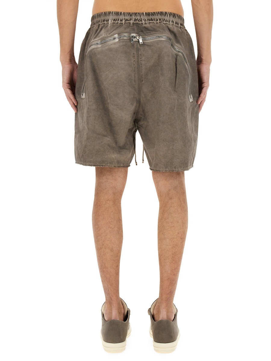 Rick Owens Drkshdw Drawstring Shorts In Gray