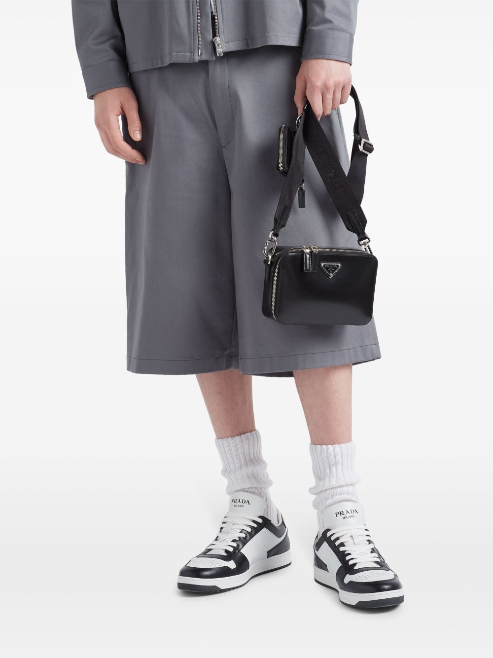 Prada Low-top Sneakers For Downtown Style In Black