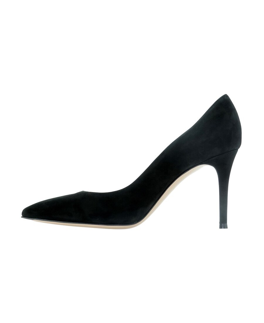 Gianvito Rossi Gianvito 105 Pointed Toe Pumps In Black Leather In Black
