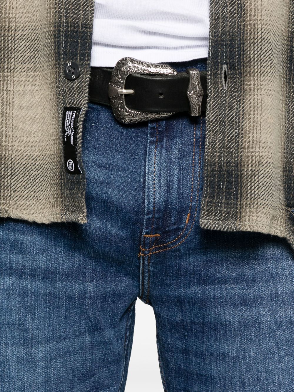 7 For All Mankind Elastam Slim Tapered Jeans In Blue