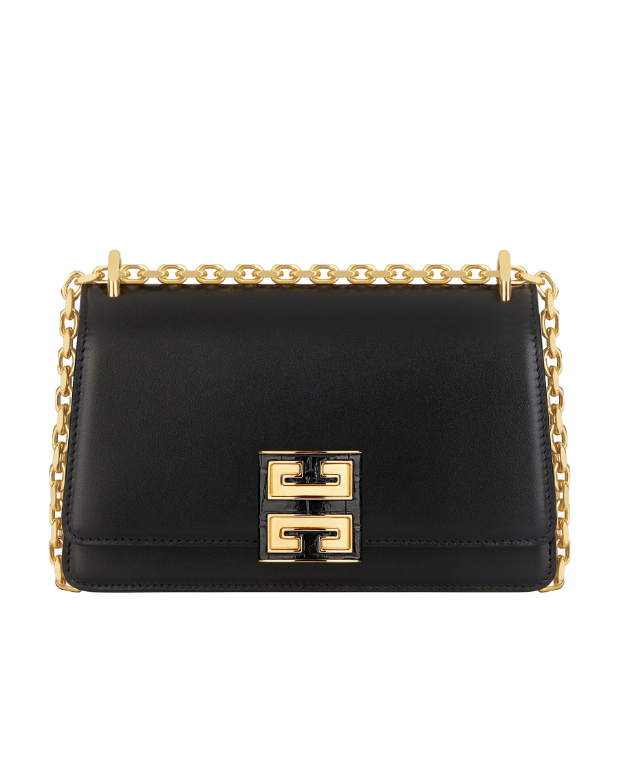 Givenchy Small 4g Leather Crossbody Bag In Black