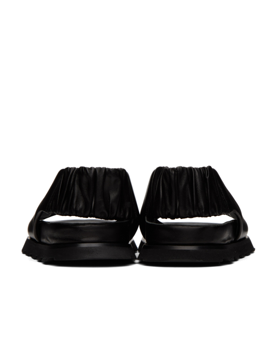 Proenza Schouler Square Head Flat-soled Sandals In Black