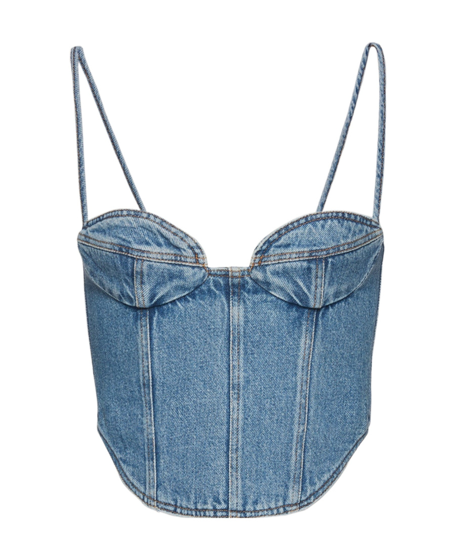Magda Butrym Women's Corset Top In Blue