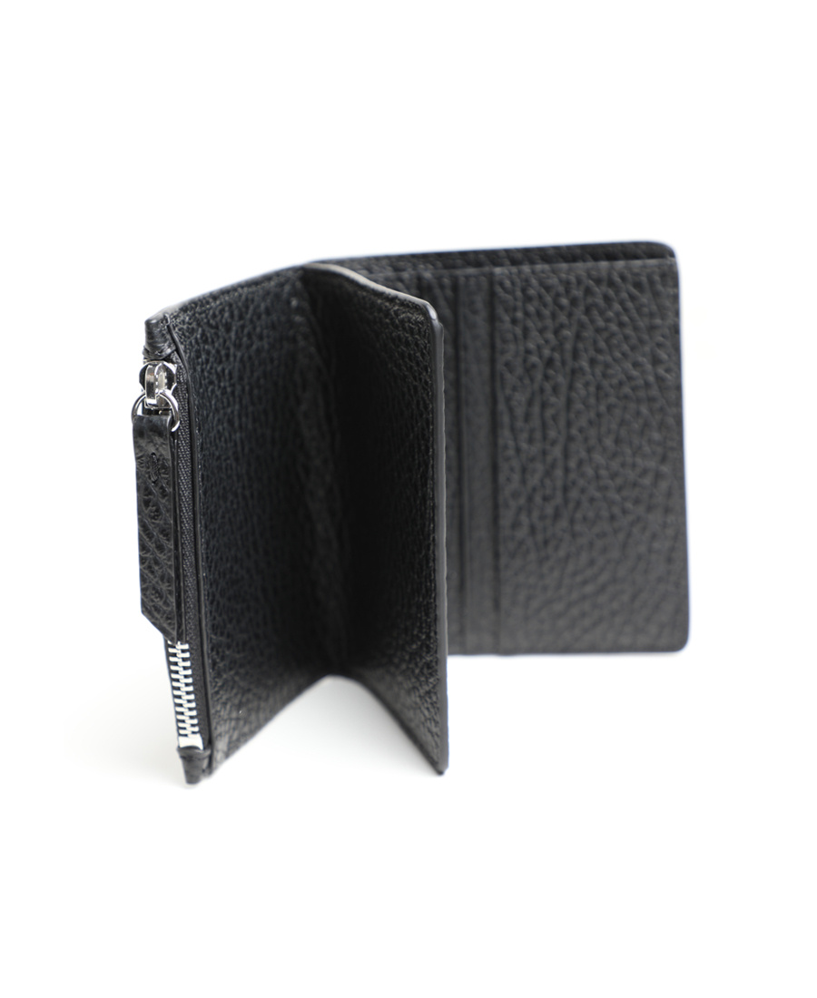Maison Margiela Four-stitch Leather Wallet In Black
