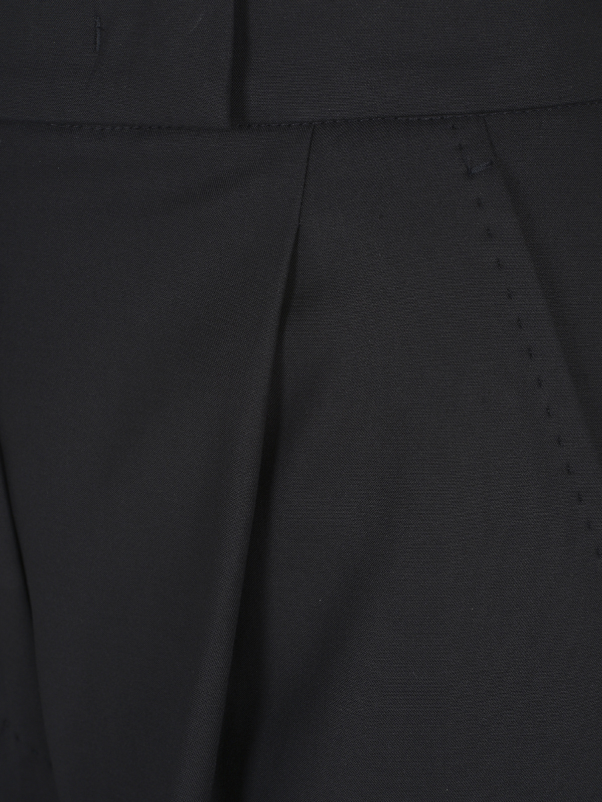 Max Mara Extra Large Stretch Cotton Pants In Black
