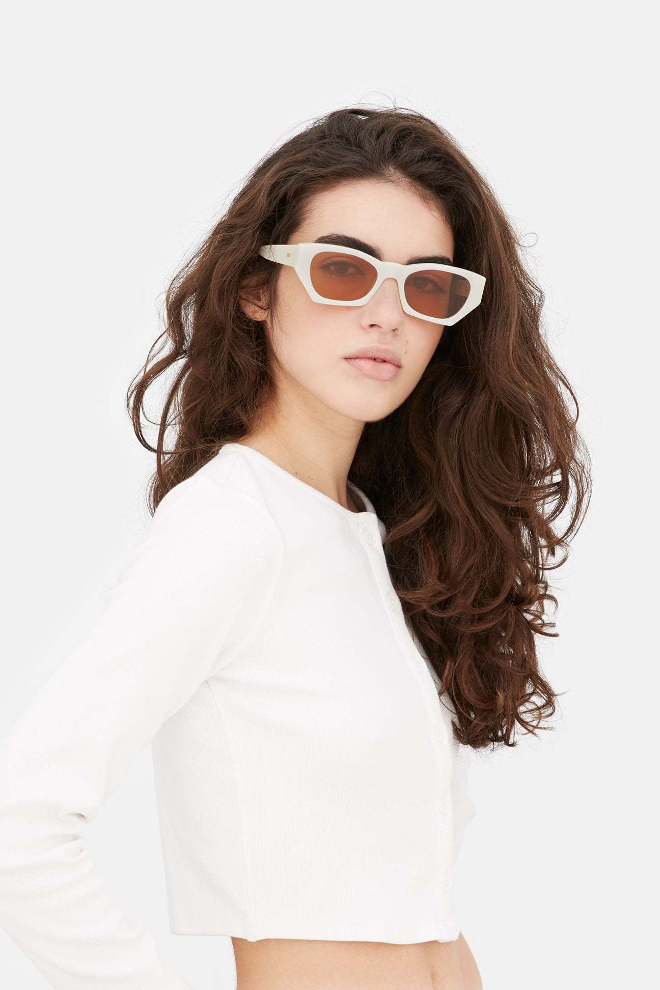 Retrosuperfuture Irregular Frame Sunglasses In Brown