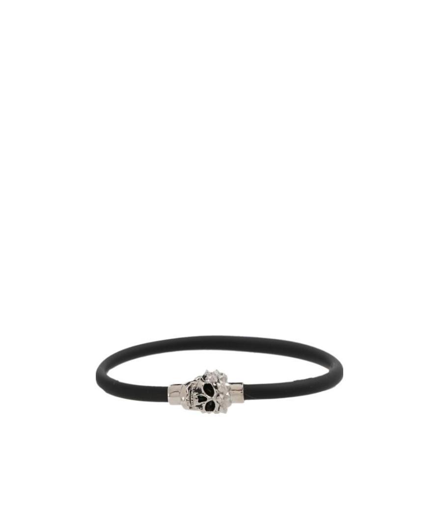 ALEXANDER MCQUEEN SKULL-STUD TUBULAR BRACELET