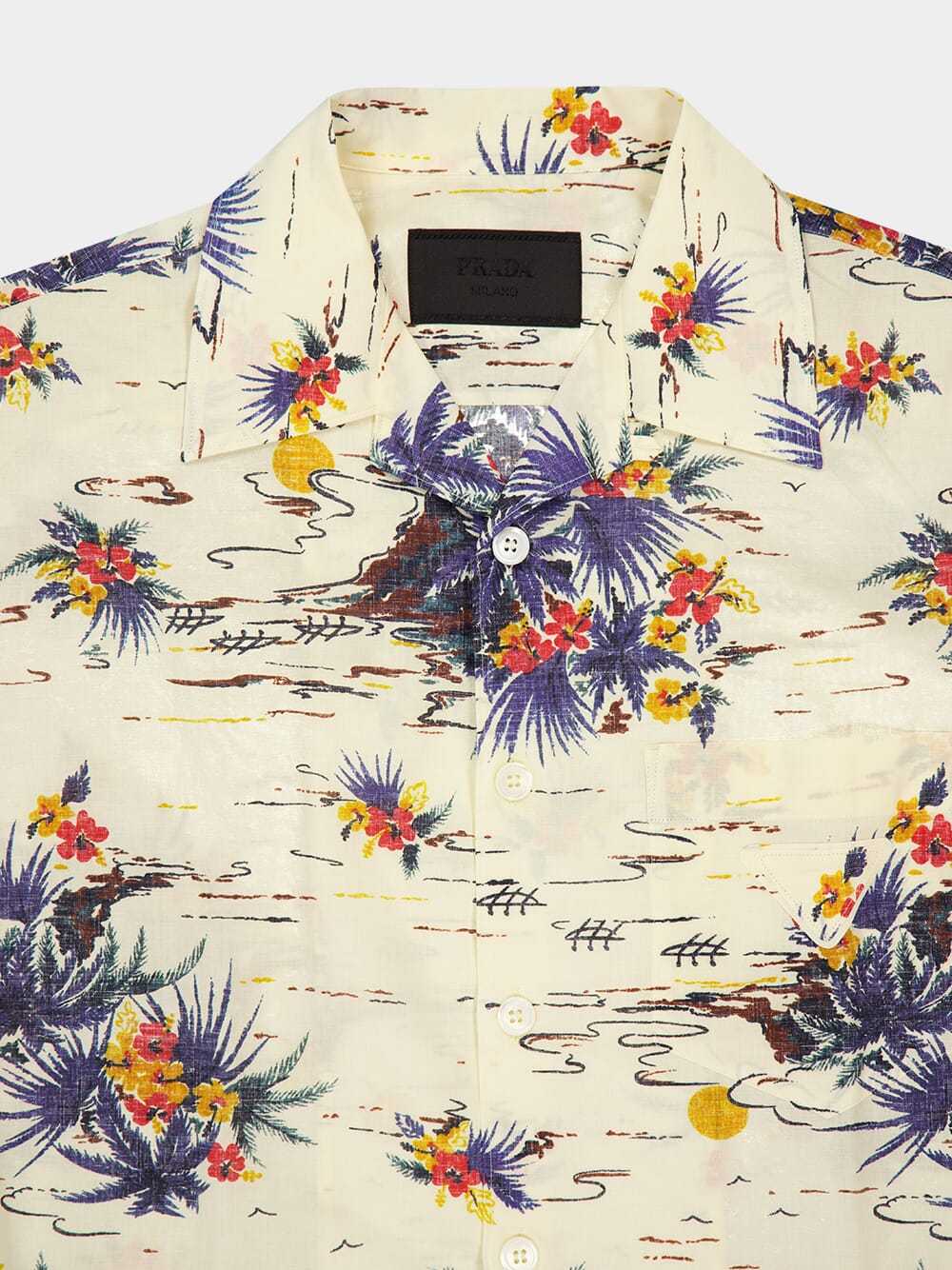 Prada Men's Cotton Shirt In Nude