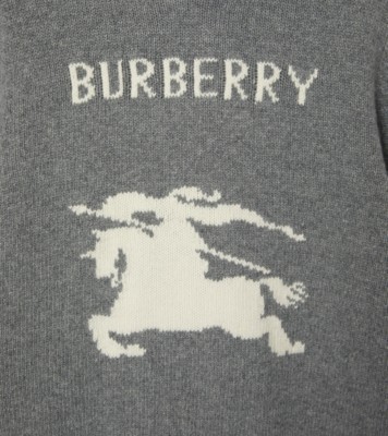 Burberry Ekd Hoodie In Gray