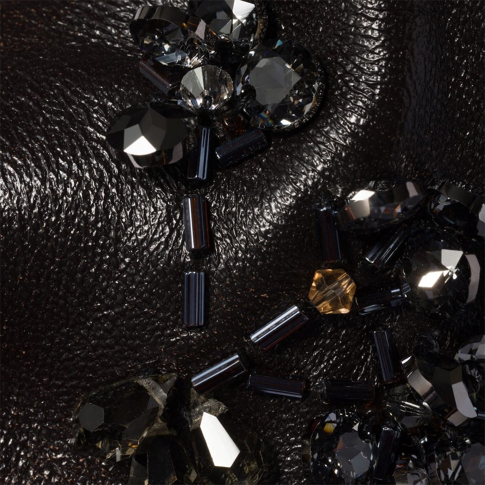 Miu Miu Wander Embroidered Leather Mini-bag In Brown