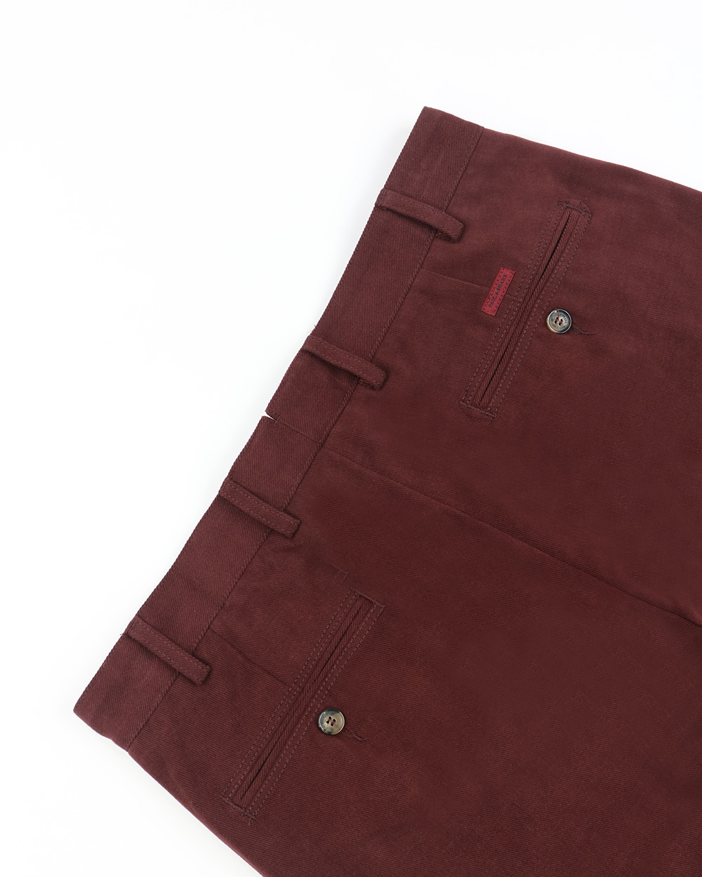 Paul & Shark Straight Casual Pants In Red