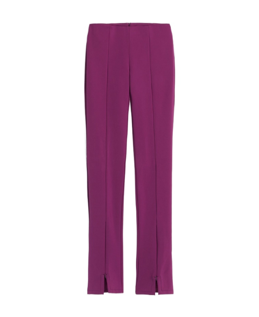 SPORTMAX ZIP-CUFF SLIM-FIT TROUSERS