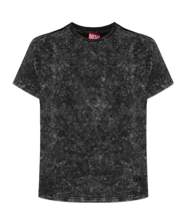 Shop Diesel T-mezzo T-shirt In Black