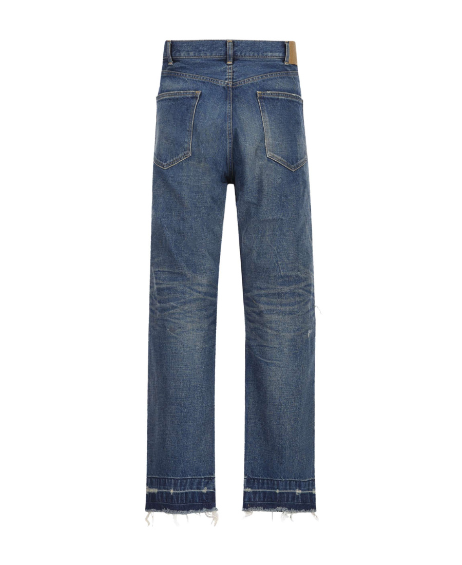 Celine Logo Jeans In Blue