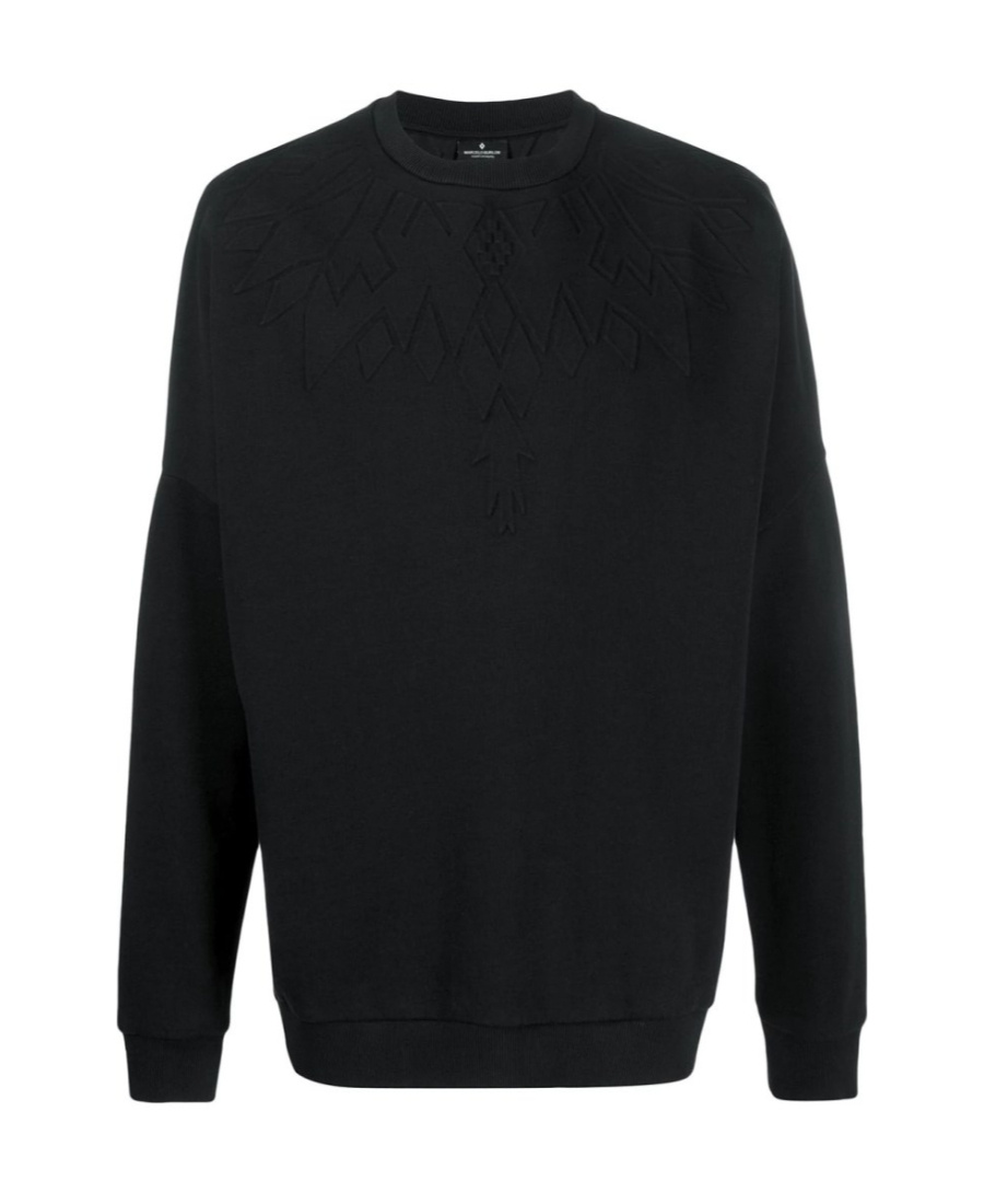 MARCELO BURLON COUNTY OF MILAN EMBOSSED WING SWEATER