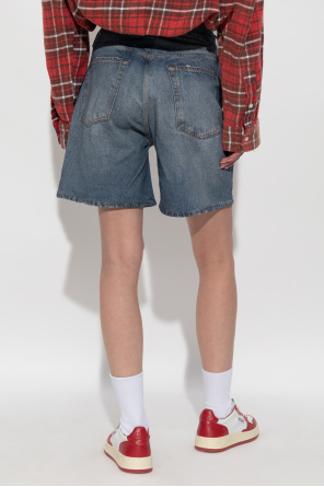 Rag & Bone Belt-loop Shorts In Blue