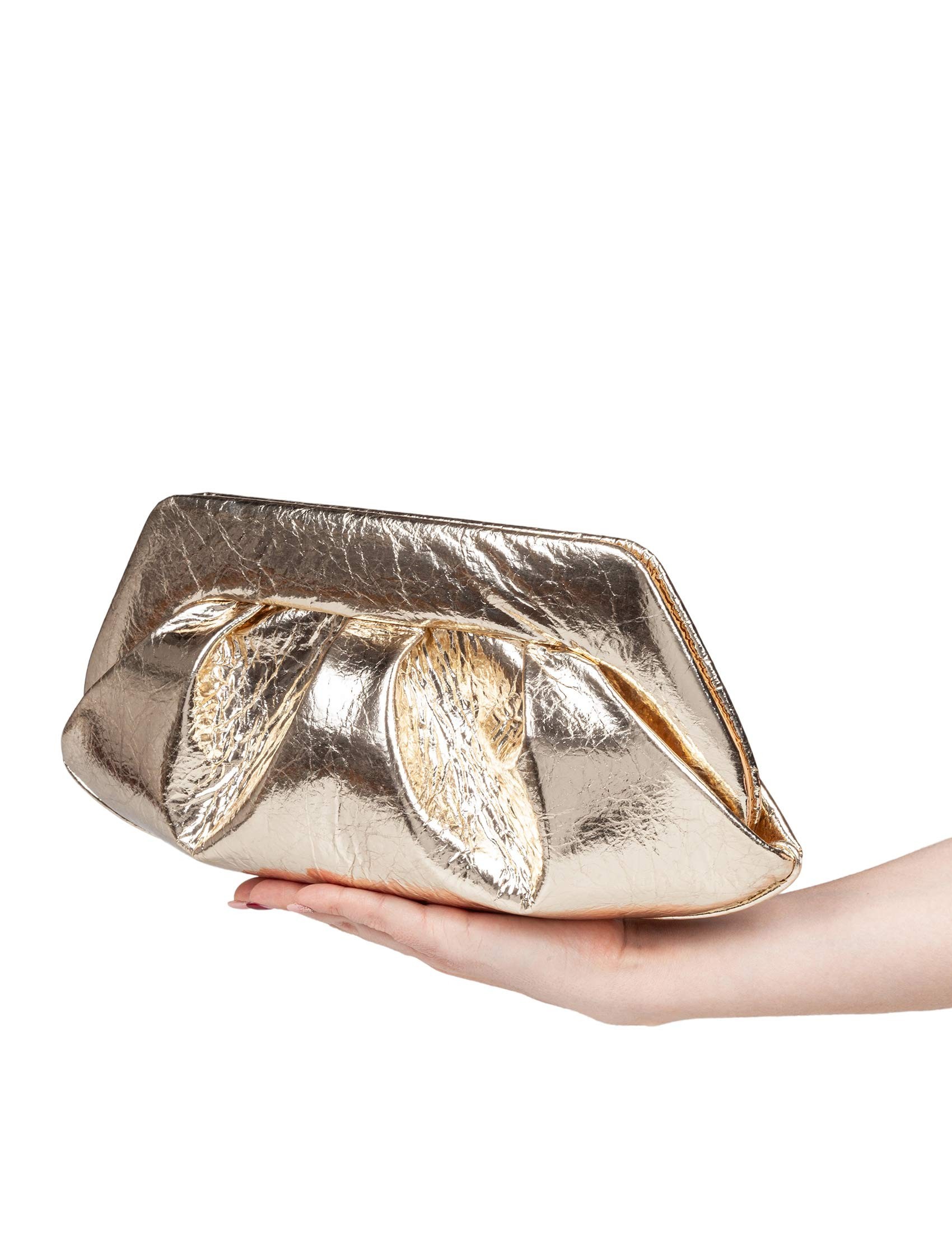Themoirè Emera Gold Pineapple Bag In Nude