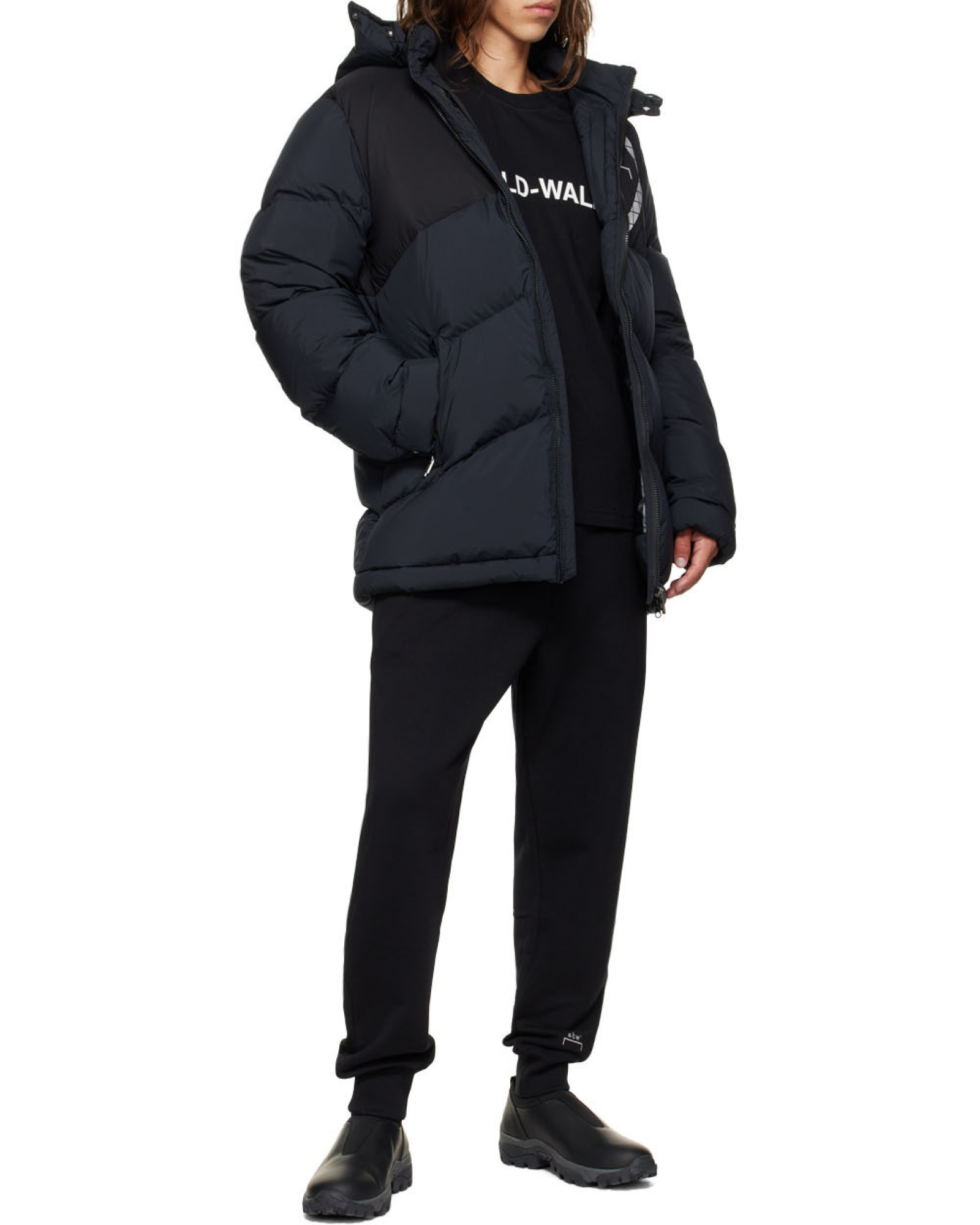 A-cold-wall* Hooded Padded Jacket In Black