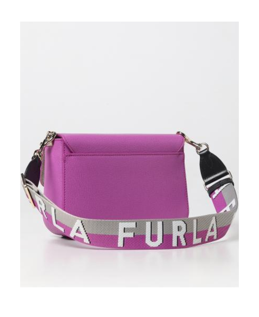 Furla Logo Chain Shoulder Bag In Pink