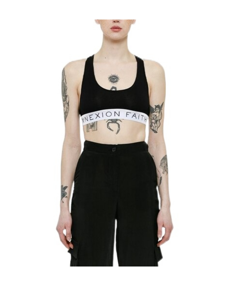 FAITH CONNEXION LOGO-TAPE RACERBACK VEST 