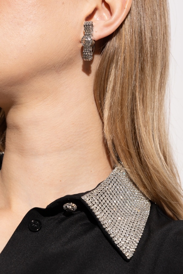 Versace Gianni Ribbon Clip Single Earring