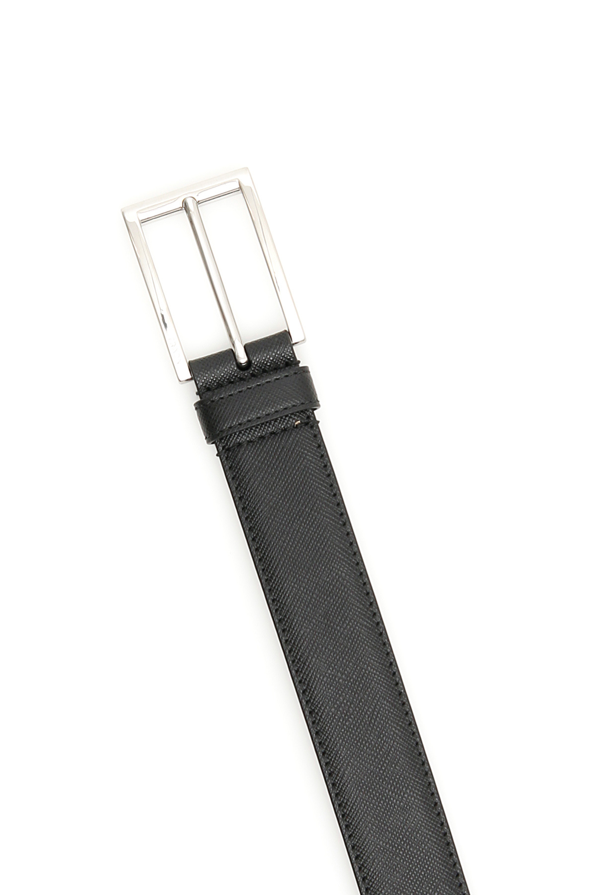 Prada Classic Buckled Belt In Black