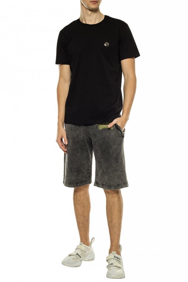 Moschino Logo-print Short-sleeve T-shirt In Black