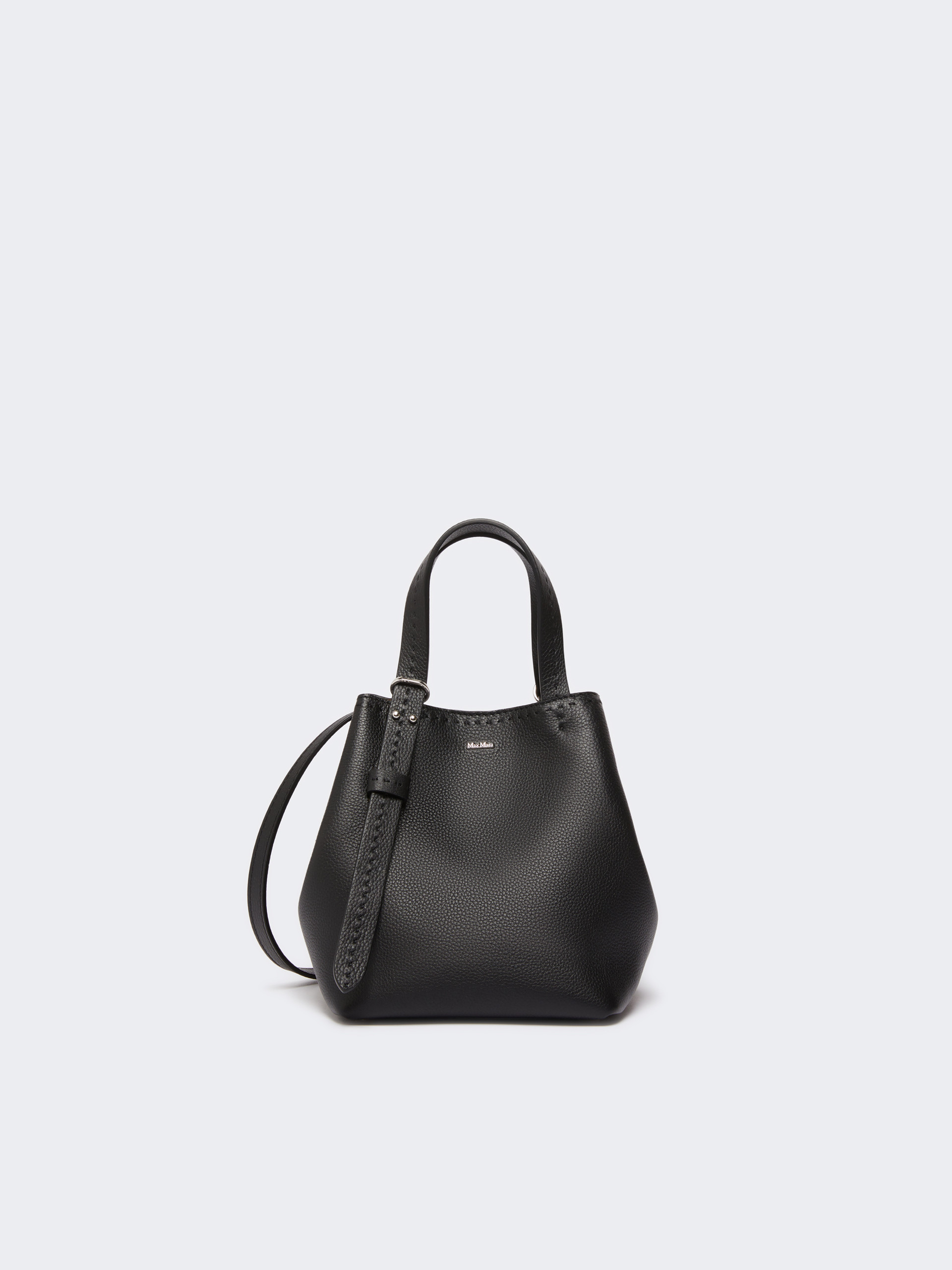 Max Mara Extra-small Leather Archetipo Bag In Black