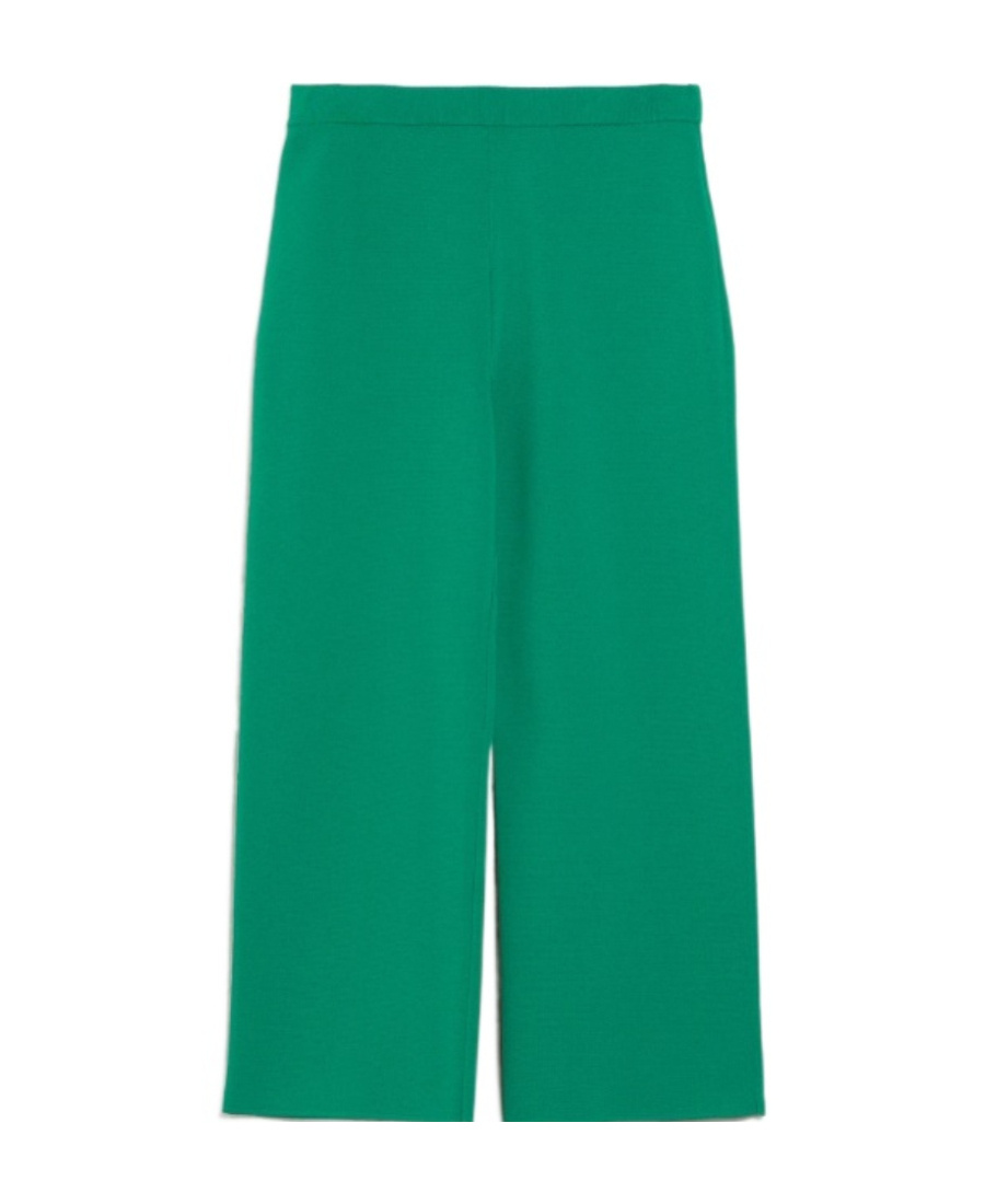 Max Mara Nine-point Casual Pants In Green