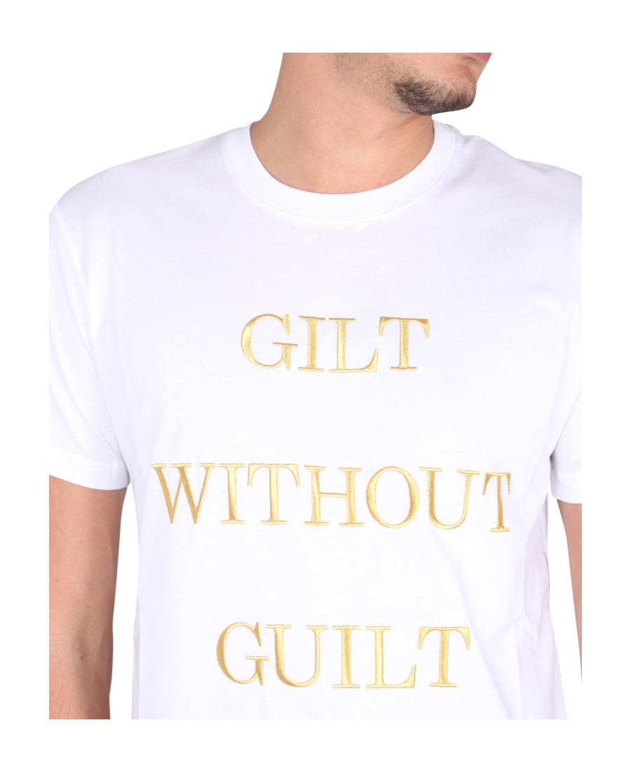 Moschino "guilt Without Guilt" T-shirt In White