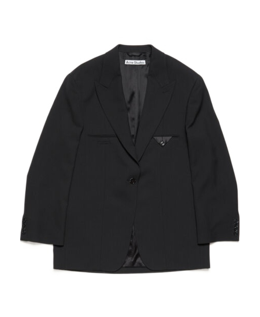 Acne Studios Single-breasted Blazer In Black