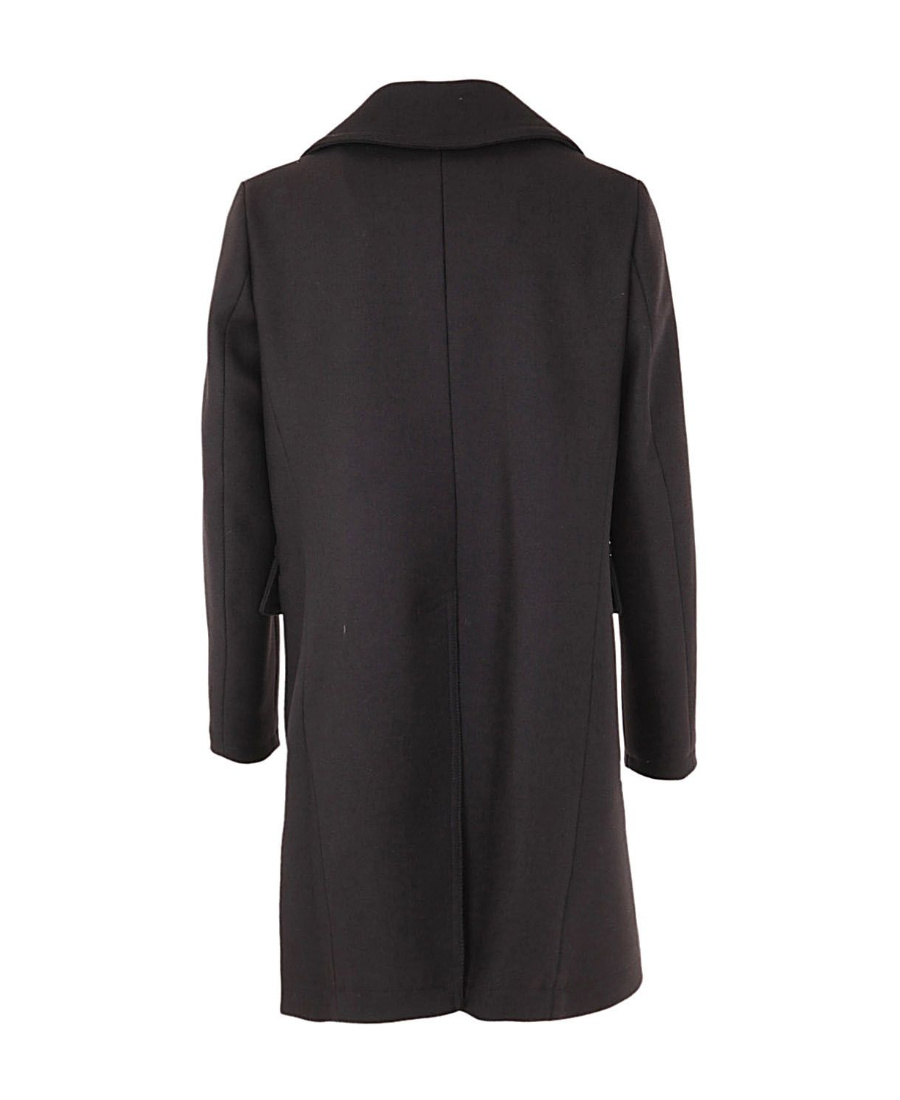 Dsquared2 Double-breasted Wool Coat In Black