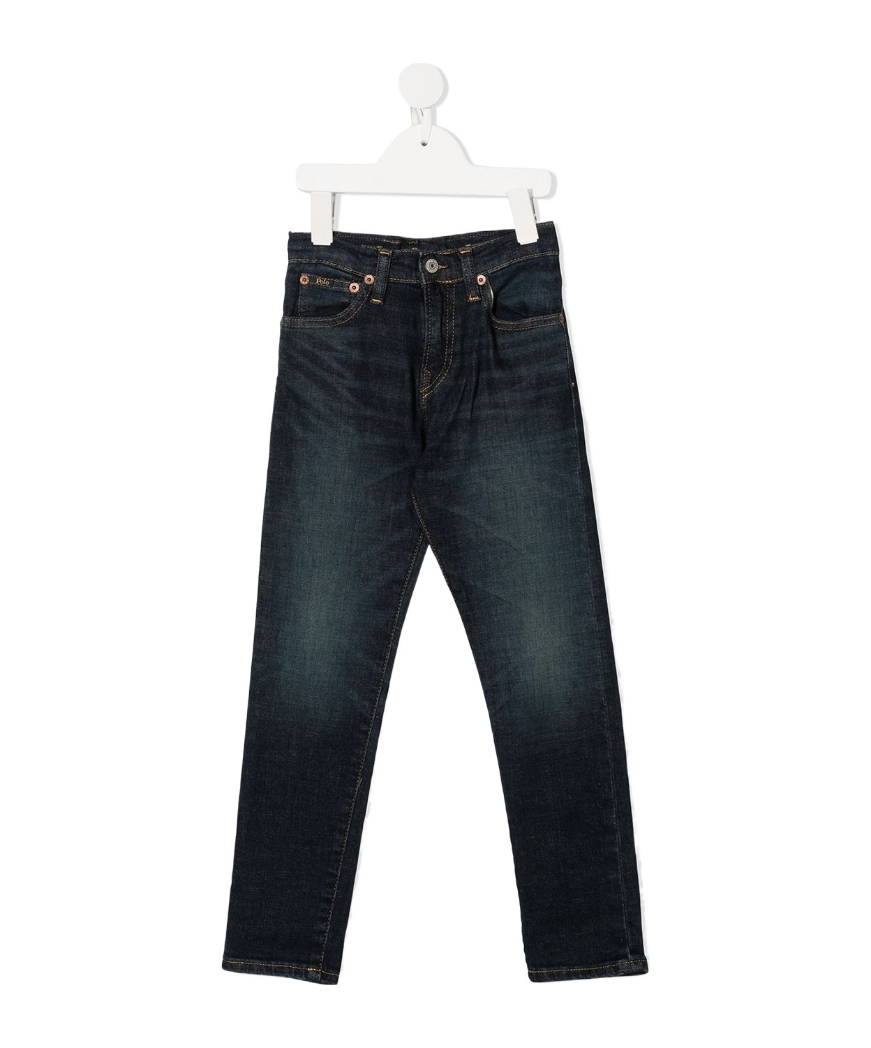 Polo Ralph Lauren Mid-rise Slim-fit Jeans In Black