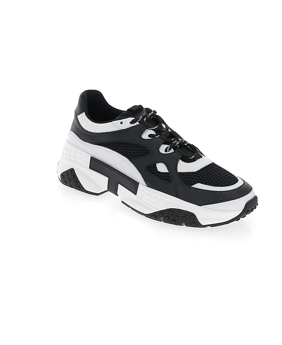 Tod's Colour Block Sneakers In Black