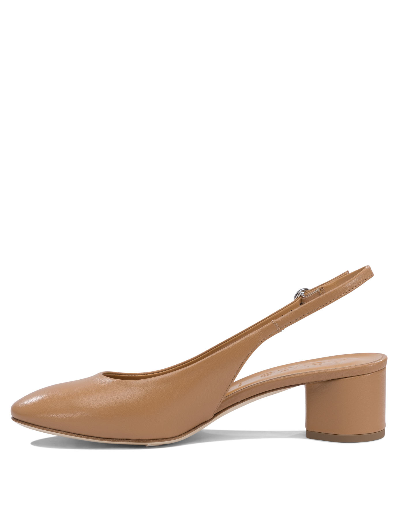 Aeyde Round Toe High Heels In Brown
