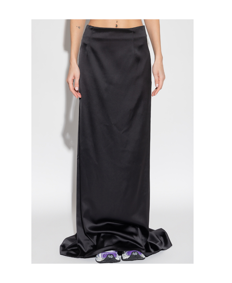 Balenciaga Floor-length Maxi Skirt In Black