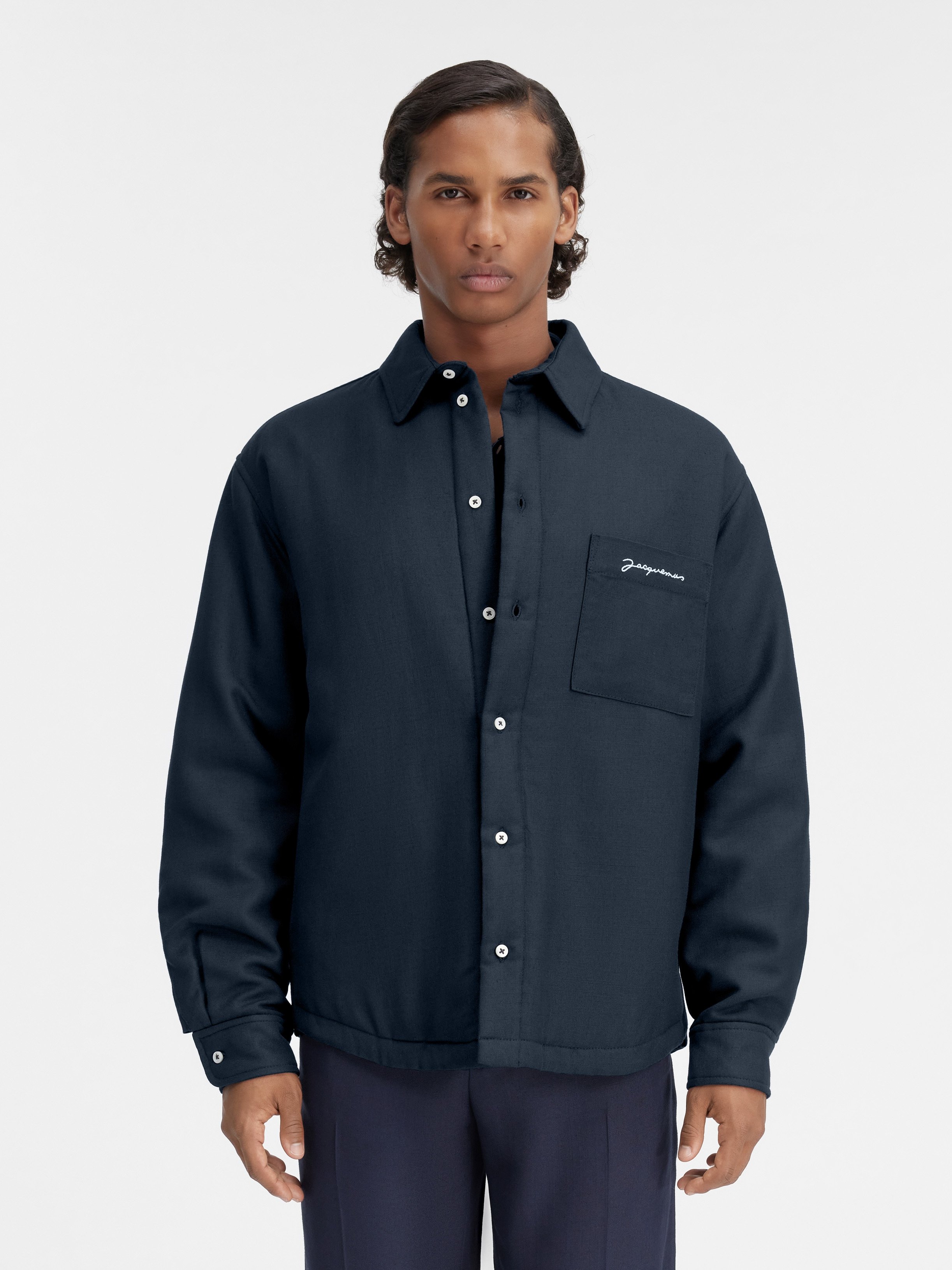 Jacquemus La Chemise Boulanger In Black
