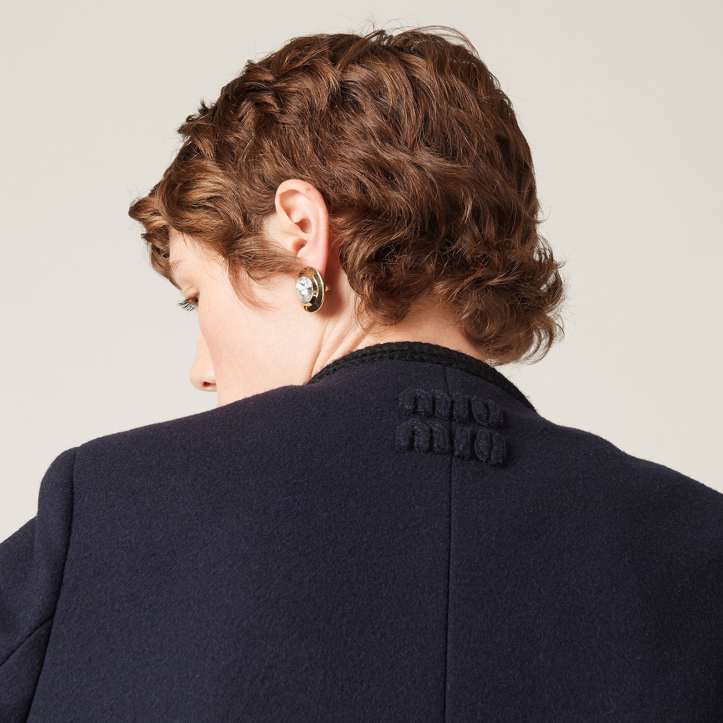 MIU MIU SINGLE-BREASTED CLOTH JACKET