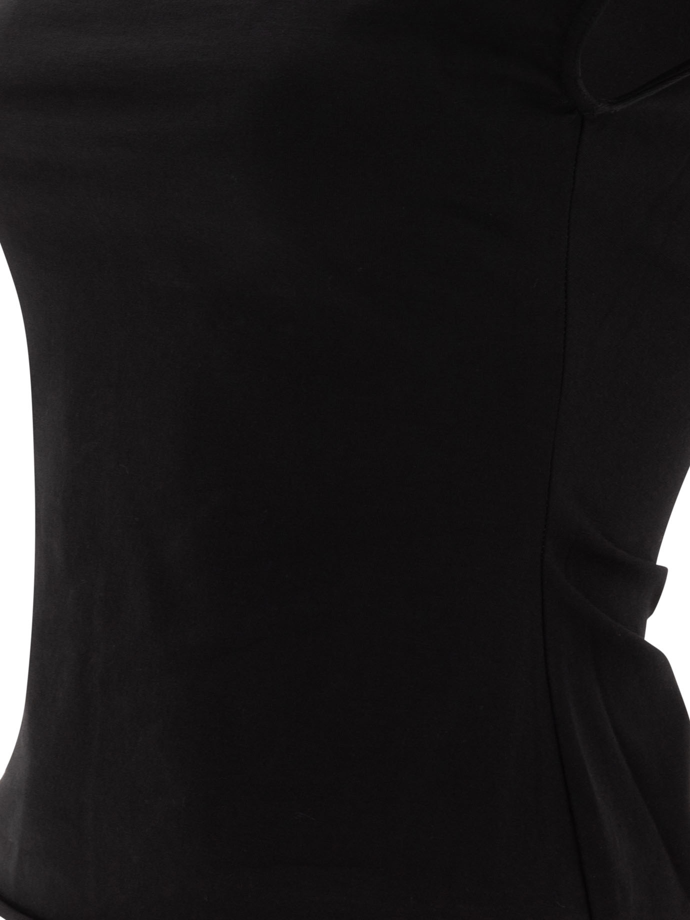 Rick Owens Funnel Neck Top In Black