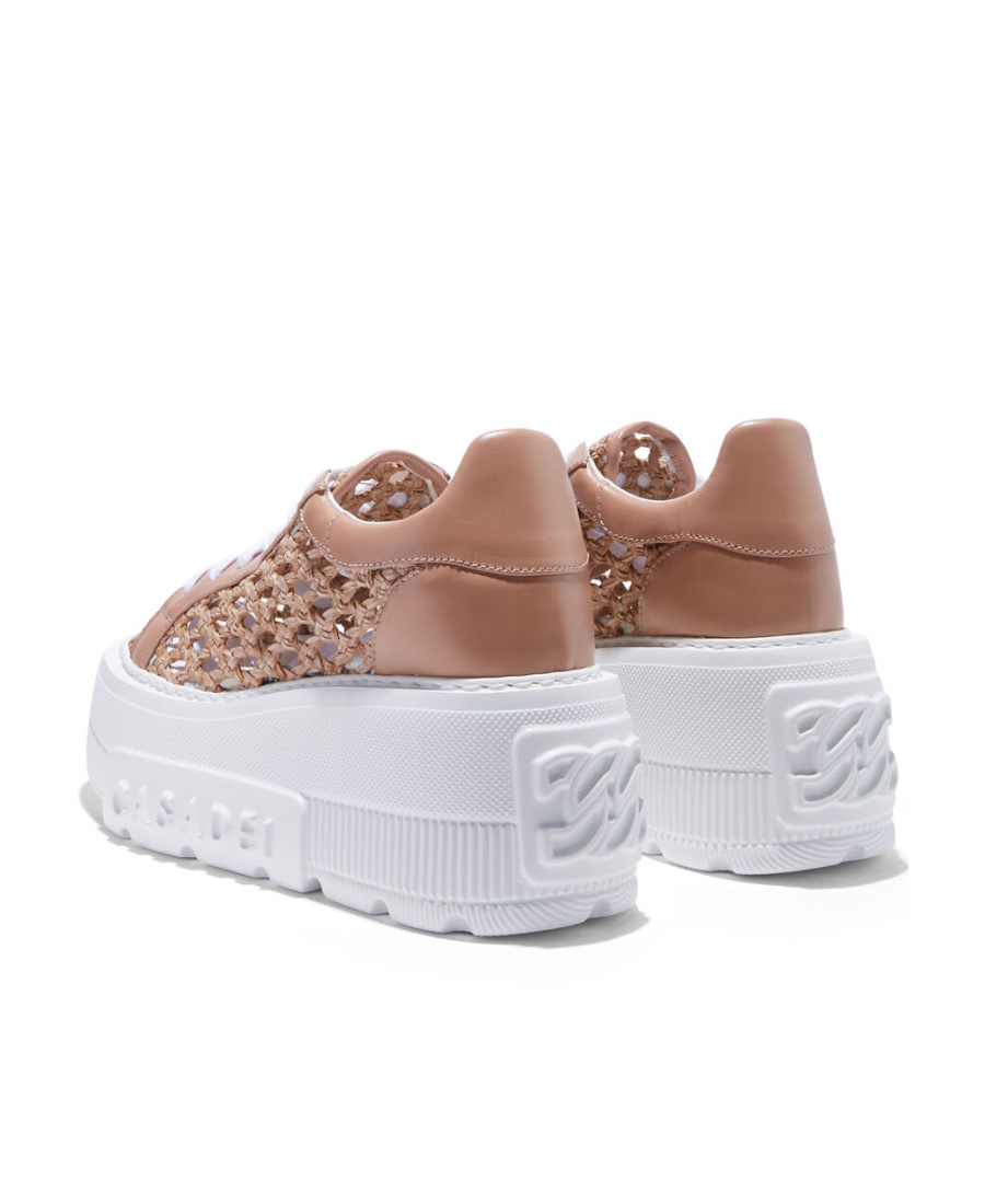 Casadei Round-headed Shoes With Thick Heels In White