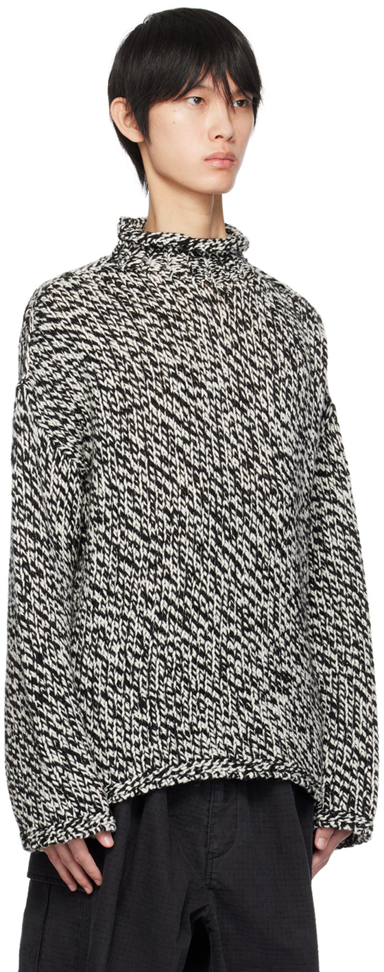 Acne Studios Long-sleeved Sweater In Black