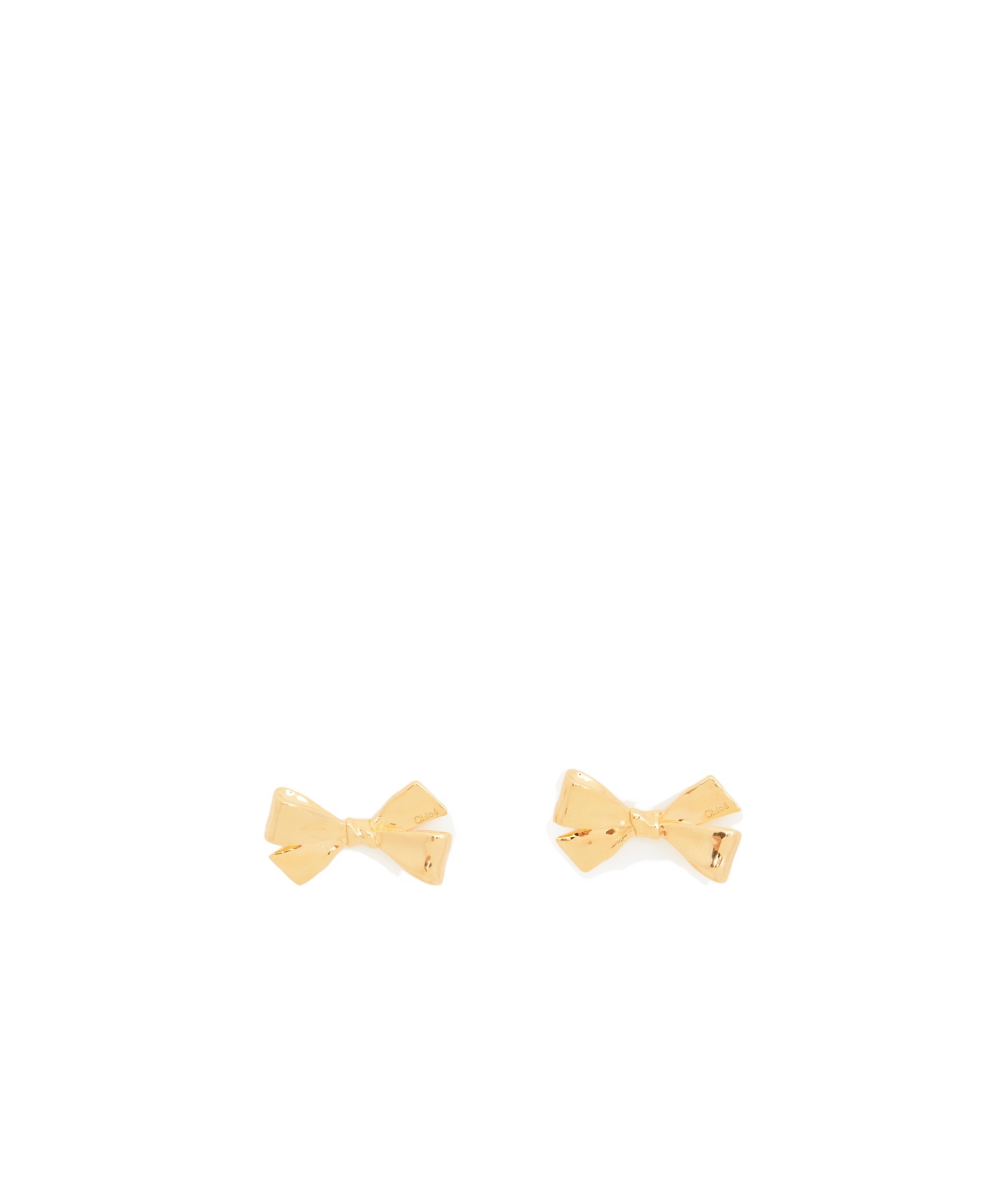 Chloé Lacey Stud Earrings In Yellow