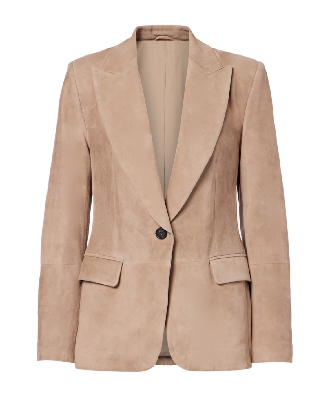 Brunello Cucinelli Suede Blazer In Brown