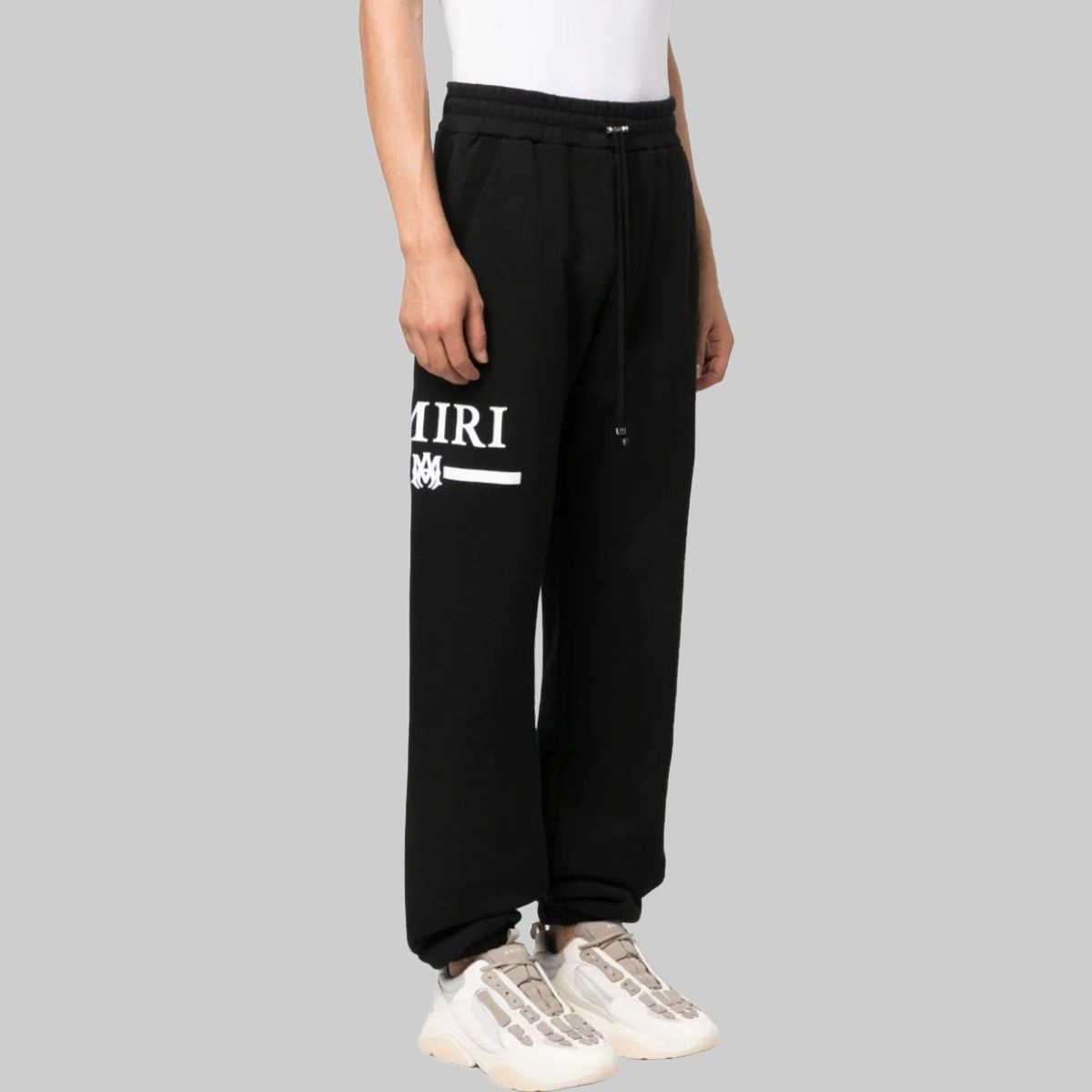 Amiri Logo Details Sweatpants In Black