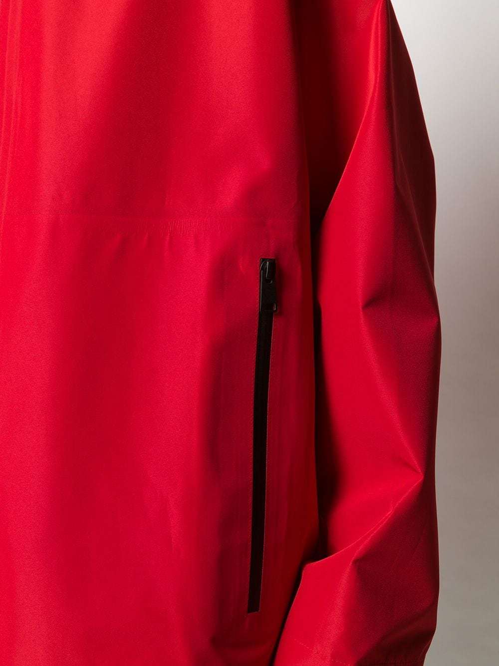 Bottega Veneta Shell Windbreaker Jacket In Red