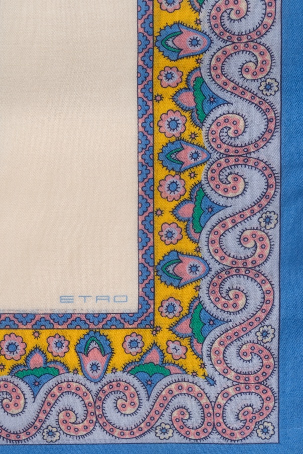 Etro Scarf With Decorative Pattern In Nude