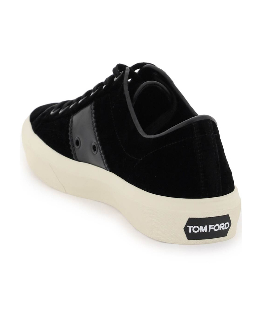 Tom Ford Logo-print Low-top Sneakers In Black