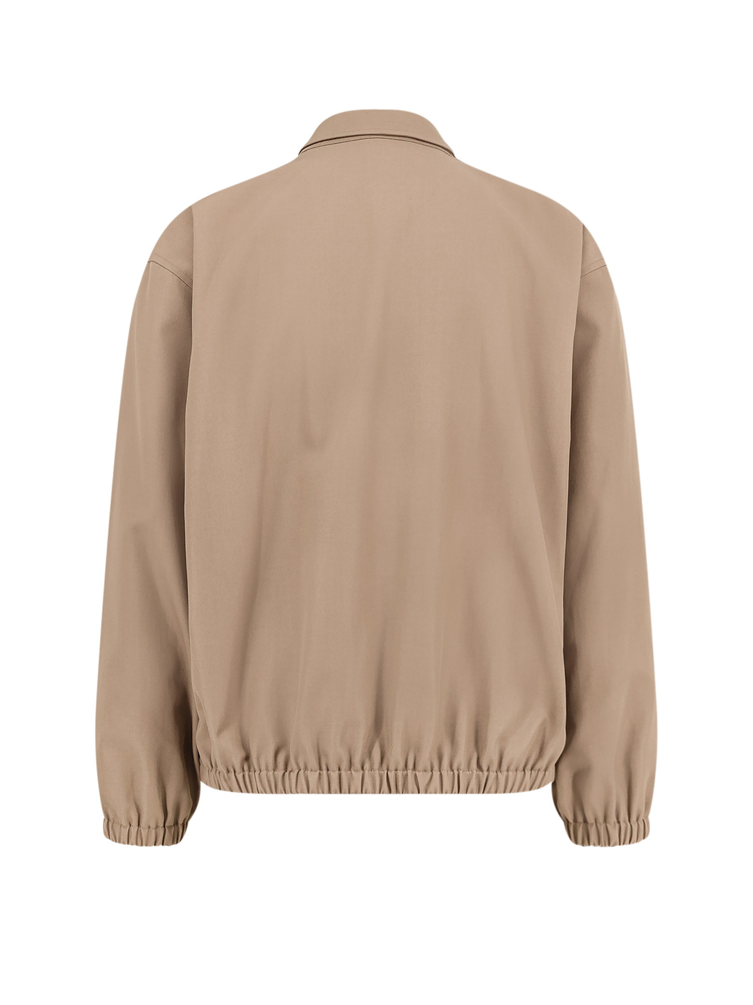Celine Men Overshirt Wool And Cotton Jacket In Brown