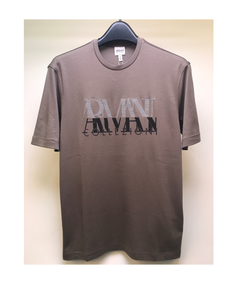 Shop Armani Collezioni Logo Short-sleeved T-shirt In Multicolor