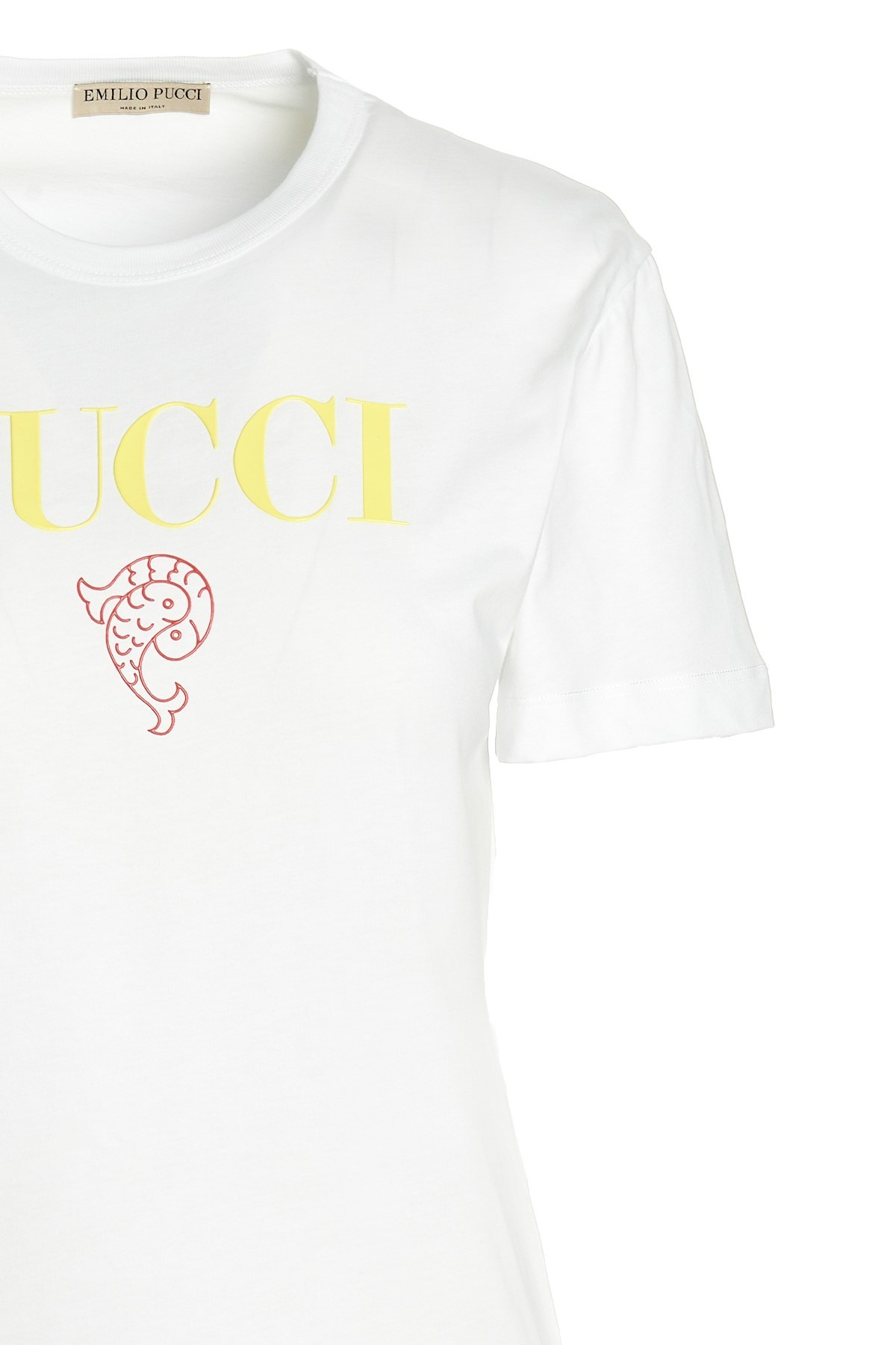 Emilio Pucci Logo-print Cotton T-shirt In White